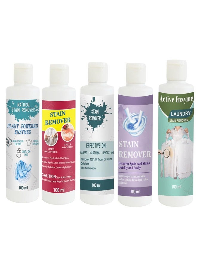 مجموعة مزيلات بقع توفوس، تتضمن مزيل بقع القمصان، الأحمر، السماوي، البنفسجي، والفستقي | محلول تنظيف متعدد الأسطح للملابس والأقمشة والمفروشات (100 غرام لكل عبوة) - Image 1